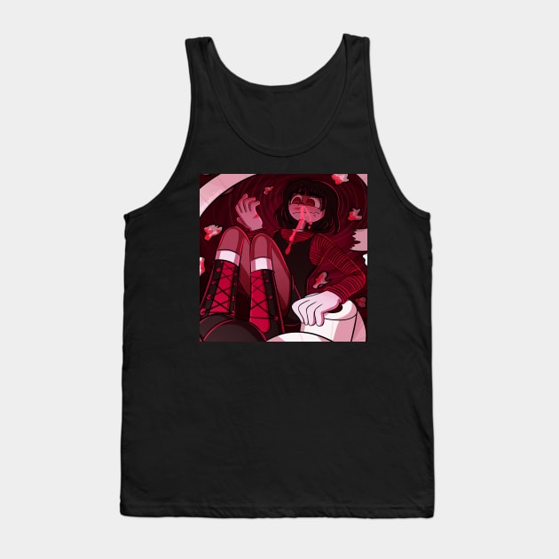 E-Girl Nosebleed Tank Top by undeadsolaris